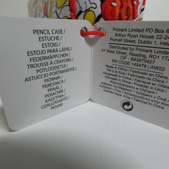 RARE Walking Mickey Mouse Cosmetic Bag Disney Pencil Travel Makeup Case L.E. NWT - Picture 8 of 10